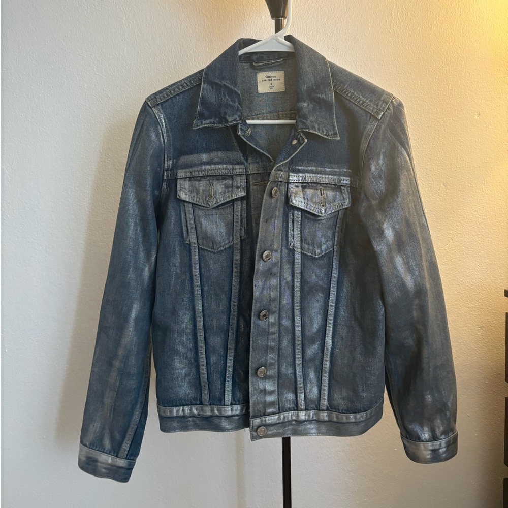 Gap Metallic Denim Jean Jacket